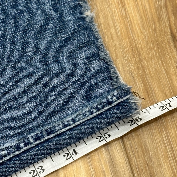 MOTHER The Mid Rise Dazzler Ankle Fray Jean in Weekend Warrior Sz 28 - Picture 11 of 13